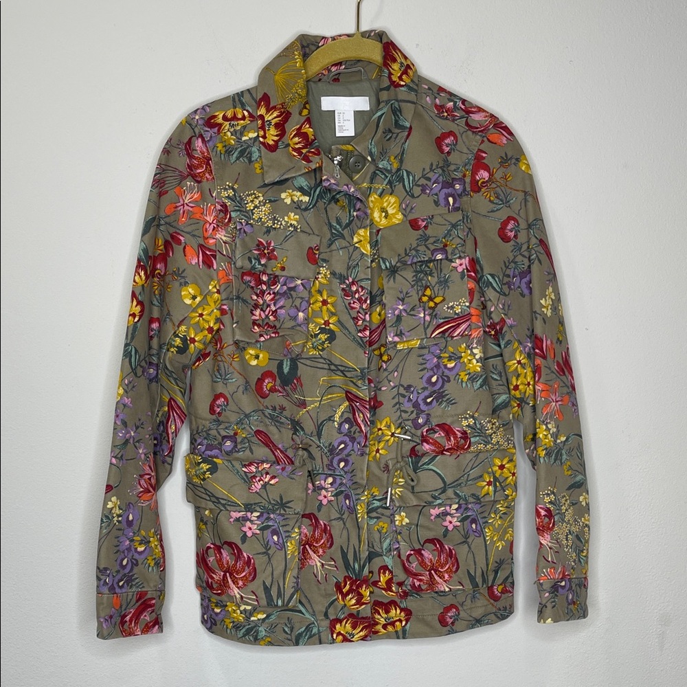 H&M PATTERNED UTILITY JACKET - Picture 2 of 12